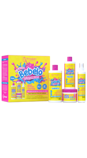BIO INSTINTO KIT CAPILAR BEBELOO TUTTI FRUTTI COM 4 UNIDADES