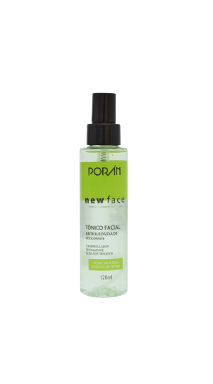PORAN NEW FACE TONICO FACIAL ANTIOLEOSIDADE 120ML