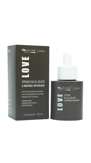 MAX LOVE SERUM FACIAL BEADS CARVÃO ATIVADO 30 ML