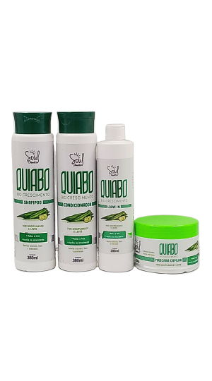 SOUL QUIABO KIT CAPILAR COM 4 UNIDADES