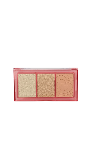 CITY GIRLS PALETA DE ILUMINADOR/BLUSH  HEART BEATS