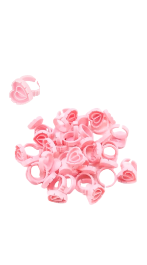 BATOQUE DE CORAÇÃO C/50 COR ROSA