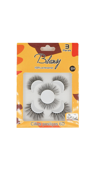 BILANSY CILIOS POSTIÇO COM 3 PARES 004
