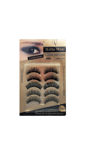 HELLO MINI CILIOS POSTIÇO C/5 CL008-2 002