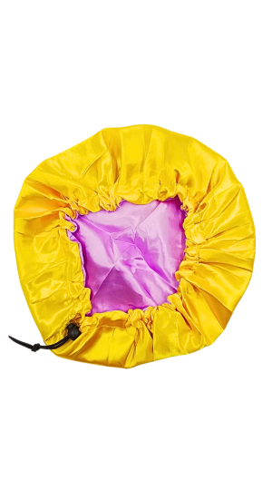 TEXTILE BOUTIQUE TOUCA CETIM C/2 LADOS AMARELO C/ROXO