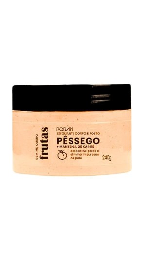 PORAN ESFOLIANTE PESSEGO + MANTEIGA DE KARITÉ 240G,,