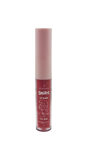 MIA MAKE LIP GLOSS OS SMURFS COR: PAPAI SMURF - VERMELHO 4ML
