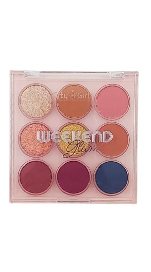 CITY GIRLS PALETA DE SOMBRA WEEKEND GLAM COR B 11,6G
