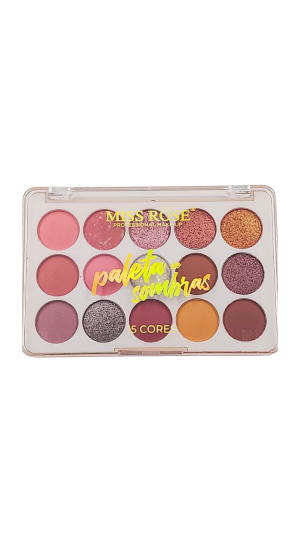 MISS RÔSE PALETA DE SOMBRA 15 CORES 15G