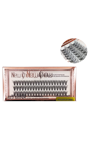 NEW SHOW CILIOS TUFINHO 6D MINK 30P 0.07D  12MM