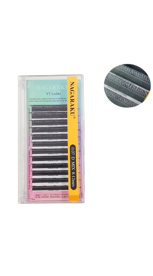 NAGARAKU CILIOS FIO A FIO YY 0.07D 8-12MM MIX