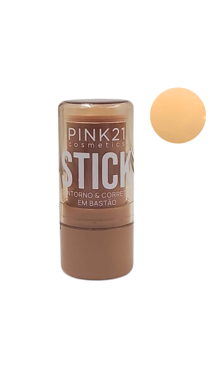 PINK 21 CONTORNO E CORRETIVO BASTÃO STICK COR 3 10G