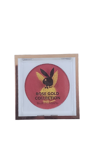 PLAYBOY ROSE GOLD COLLECTION BLUSH COMPACTO COR 3 5G