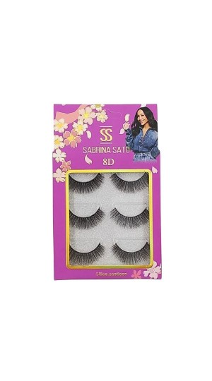 SABRINA SATO CÍLIOS POSTIÇOS C/3 PARES 8D F003