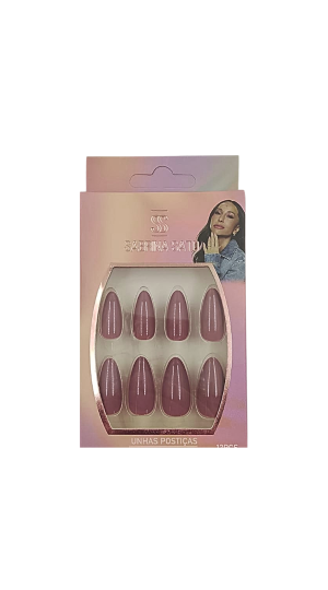 SABRINA SATO UNHA POSTIÇA NUDE C/12PCS 