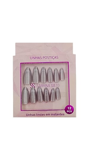 SABRINA SATO UNHAS POSTIÇAS OLHO DE GATO 5  C/12 PCS