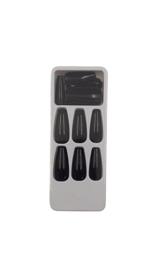 REAL LOVE UNHA POSTIÇA PRETO C/24 REF: UN020