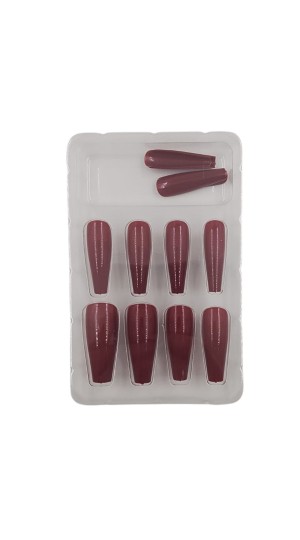 SABRINA SATO UNHA POSTIÇA VINHO C/12PCS 