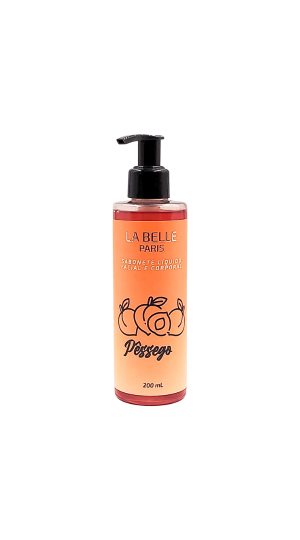 LA BELLE  PARIS SABONETE LIQUIDO PESSEGO 200ML 