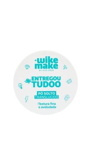 WIKE MAKE BY MISS RÔSE PÓ SOLTO TRANSLÚCIDO 10G 