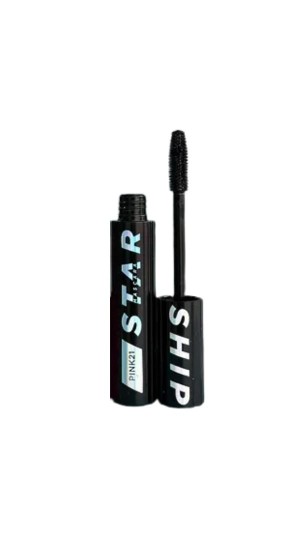 PINK 21 MÁSCARA DE CILIOS STARSHIP COR PRETO 12ML 