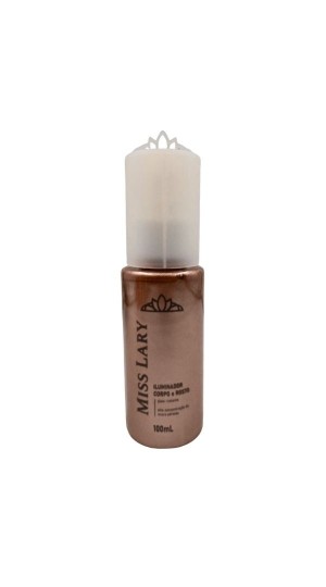 MISS LARY  ILUMINADOR CORPO E ROSTO COR CAPRICHO E GLOW  100ML 
