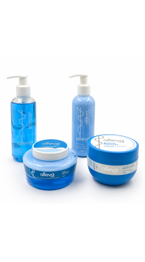 KIT ALLEVA SKIN CORPORAL AZUL C/4 UNIDADES