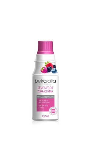 BEIRA ALTA REMOVEDOR ZERO  ACETONA FRUTAS VERMELHAS 450ML