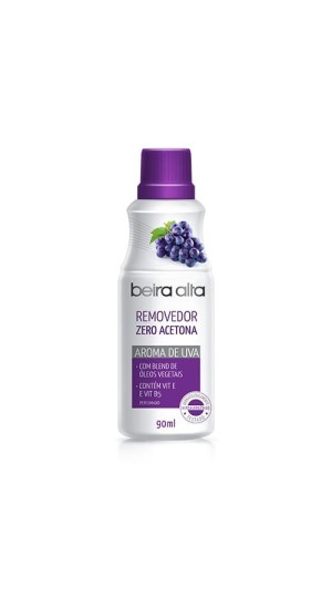 BEIRA ALTA REMOVEDOR ZERO ACETONA AROMA DE UVA 90ML