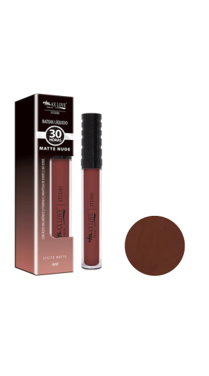 MAX LOVE BATOM LIQUIDO 30 HORAS MATTE NUDE  662 4ML