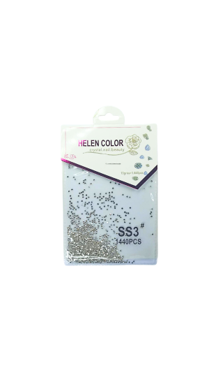 HELEN COLOR STRASS SS3 1440 PEÇAS PRATA