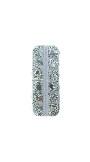 DAFU FOLHA DE OURO PRATA C/12