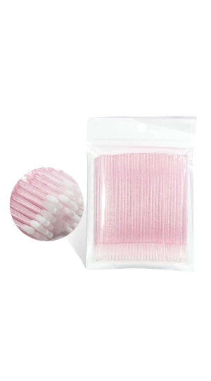 MICROBRUSH C/100 ROSA GLITTER