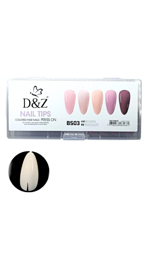 D&Z NAIL TIPS PRESS ON COR B 480 PCS